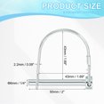 thumbnail image 2 of Uxcell Trailer Coupler Pin Wire Lock Pin Safety Shaft Locking Pin Round Pto Pins for Farm Trailers Lawn Hitches Garden Tractor 2 1/4x2", 2 of 7