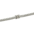 thumbnail image 3 of LoveBling 10k White Gold 6mm Solid Miami Cuban Link Chain Necklace with Secure Box Lock (22"), 3 of 6