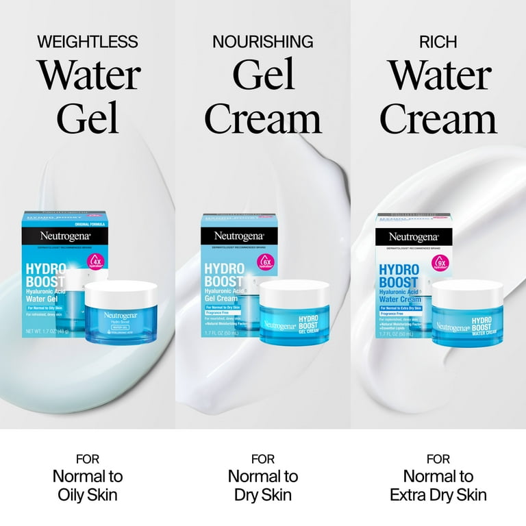 Neutrogena Hydro Boost Hyaluronic Acid Water Gel Moisturizer, 2 x