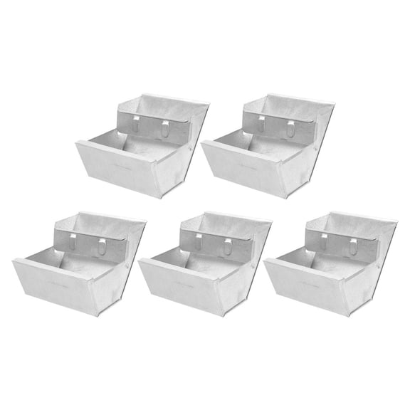 LOLIPPYY 5-Piece Hanging Metal Feeder and Water Bowl Set for Small Pets and Poultry Care