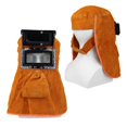 thumbnail image 3 of Solar Auto Darkening Filter Lens Welder Leather Hood Welding Breathable Helmet Mask Yellow Head-Mounted Leather Hood Grinding ,Great Choice, 3 of 5