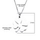 thumbnail image 2 of Collar de trébol de cuatro hojas de la suerte de acero inoxidable, accesorios de clavícula de personalidad simple, 2 of 5