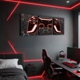 thumbnail image 2 of Manfei Teens Gamer Gaming Canvas Wall Art Set of 3, Pink Geometric Honeycomb Wall Decor for Bedroom, Kitchen, and Living Room, 2 of 4