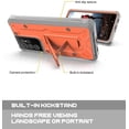 thumbnail image 4 of ArmadilloTek Vanguard Compatible with Samsung Galaxy S21 Ultra Case, Military Grade Full-Body Rugged with Built-in Kickstand [Screenless Version] - Orange, 4 of 4