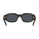thumbnail image 4 of Gafas de sol Versace unisex con montura negra y lentes gris oscuro de 53 mm, 4 of 4
