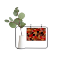 thumbnail image 1 of polygon Carreaux Motifs Colorés Cadre Photo en Métal cerac vase Décor, 1 of 2