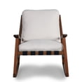thumbnail image 5 of Grain Wood Furniture Solid Wood Mid Century Rocking Chair with Off-White Performance Boucle Cushions, 5 of 6