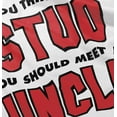 thumbnail image 4 of Think Im A Stud Meet My Uncle Youth T Shirt Tee Boys Infant Toddler Brisco Brands 6M, 4 of 5