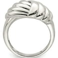 thumbnail image 2 of Sterling Silver Weaved Scalloped Ring (Size 8) Made In Thailand qr6887-8, 2 of 5
