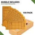 thumbnail image 4 of 1,000 Cash Drop Envelopes - Bulk Cashier Deposit Envelopes for Cash Recordkeeping, Perfect for Business, Banks, Stores, Retail and Restaurants (Yellow Kraft), 4 of 9