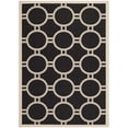thumbnail image 1 of Safavieh Courtyard Black Indoor Outdoor Rug - 5'3" x 7'7", 1 of 4