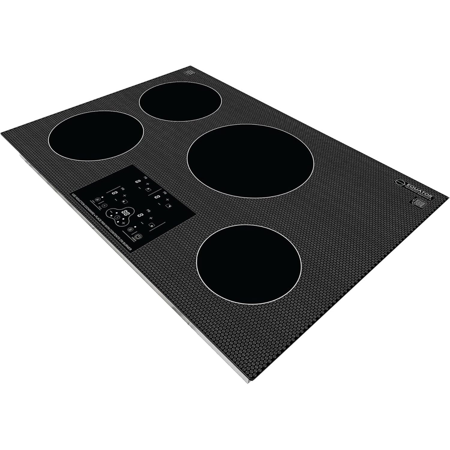 Equator Advanced Appliances 30" Induction Cooktop - 4 Burner, Boost, 240V, Built-In - POWER BOOST Keep Warm