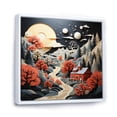thumbnail image 2 of Designart "Winter Retreat at the Barn in Papercut II" Countryside Floater Framed Canvas Print, 2 of 7