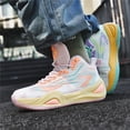 thumbnail image 5 of Bolognifi Men's High-Top Breathable, Non-Slip and Shock-Absorbing Basketball Shoes - TWO-COLOR_6.5, 5 of 7