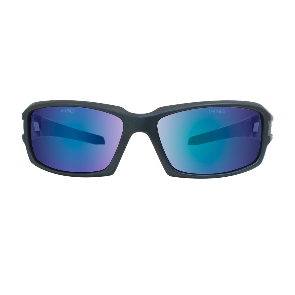 SafetyVu Outdoors Safety Glasses Full Frame Mt. Blue - Polycarbonate Mirror Blue Lens