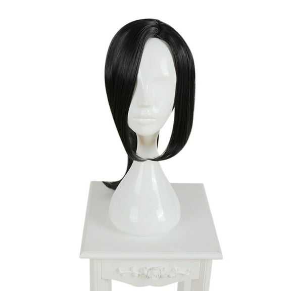 Unique Bargains Wigs for Women 28" Black Wigs with Wig Cap