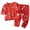 Watermelon Red, variant on Duqingm Pajamas for Toddler Boys Long Sleeve Cotton Dinosaur Pjs Sets 2Pcs Sleepwear,3-4 Years