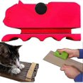thumbnail image 1 of ZHAOCHENG Cortador de cartón para rascadores de gatos, cortador de cartón, herramienta de bricolaje, rascador de cartón para gatos, herramienta de reciclaje de cartón portátil impresa en 3D, tira de c, 1 of 5