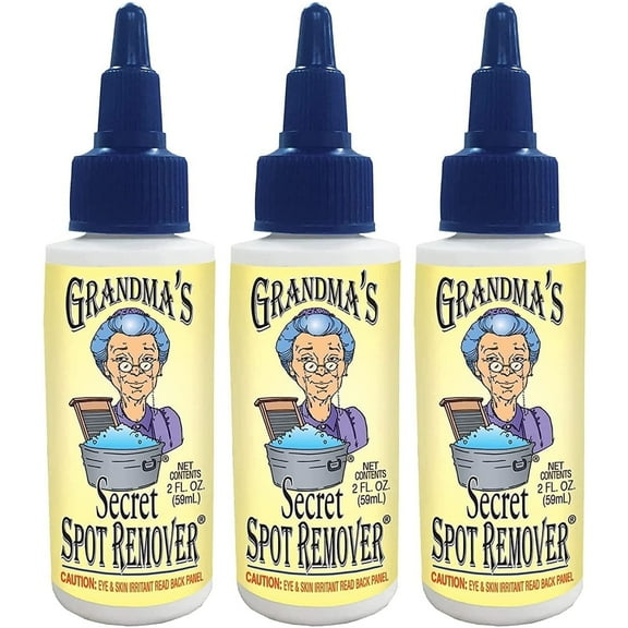 Grandma’s Secret Spot Remover for Clothes Fabric Laundry Stain Remover 2oz 3 Pack