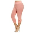 thumbnail image 1 of Women‘s Plus Size Capri Pants High Waisted Lace Splicing Workout Leggings Stretchy Yoga Running Athletic Tights, 1 of 9
