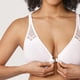 thumbnail image 4 of Sostén DELMIRA con Cierre Frontal, Espalda Racerback y Aros, Blanco Coco 32C, 4 of 4