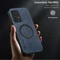 thumbnail image 3 of Allytechgroup Galaxy A33 5G Case, Magsafe Compatible Shockproof Vintage PU Leather Mangetic Back Cover Anti-Scratch Phone Case for Samsung Galaxy A33 5G, Blue, 3 of 10