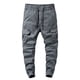 thumbnail image 2 of Pantalones largos de moda para hombre, casuales, de color sólido, cargo, con bolsillos y cremallera, cintura elástica, pantalones largos de algodón para hombre., 2 of 9
