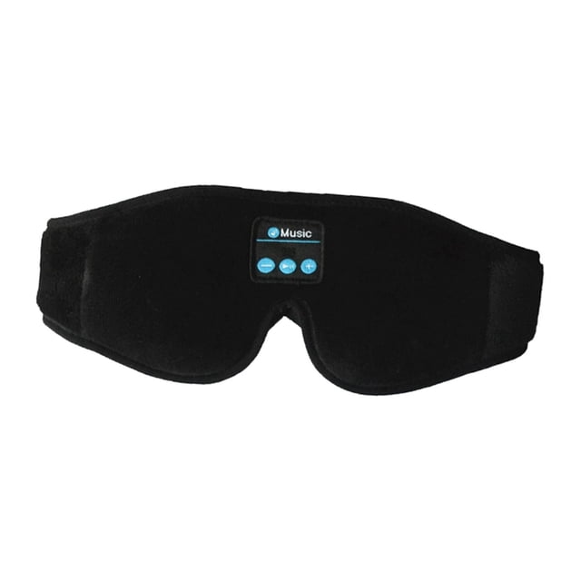 Milaget Bluetooth 5.0 Wireless Bluetooth Eye for Sleeping Black
