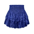 thumbnail image 3 of Women Dress Blue Sequin Skirt Women Sparkle Skort Glitter Skirts For Holiday Sequin Skirt, 3 of 3