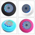 thumbnail image 3 of Xingzhi LED Bluetooth Speaker Bathroom Shower Waterproof Portable Wireless Speaker Round Shape Rechargeable Red, 3 of 8