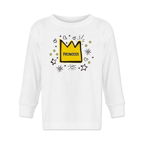 Princess Lettering Design Long Sleeve Toddler -Image by Shutterstock, 2 Toddler