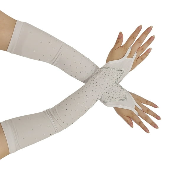 Nightclub Gloves for Women and Girls in Theme Party Comfortable to Wear Elastic Stretchy Sleeves Gloves