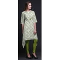 thumbnail image 2 of Bimba Green Boxes Tie-Dye Indian Tunic Tops For Girls Printed Casual Top For Women Ethnic Kurti Medium, 2 of 6