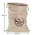 thumbnail image 3 of Reusable Linen Bread Bag with Drawstring | Natural Unbleached Flax | Eco-Friendly Food Storage Sack | Breathable for Homemade Baked Goods | Large & Medium Sizes | Washable Durable Kitchen Organizer, 3 of 6