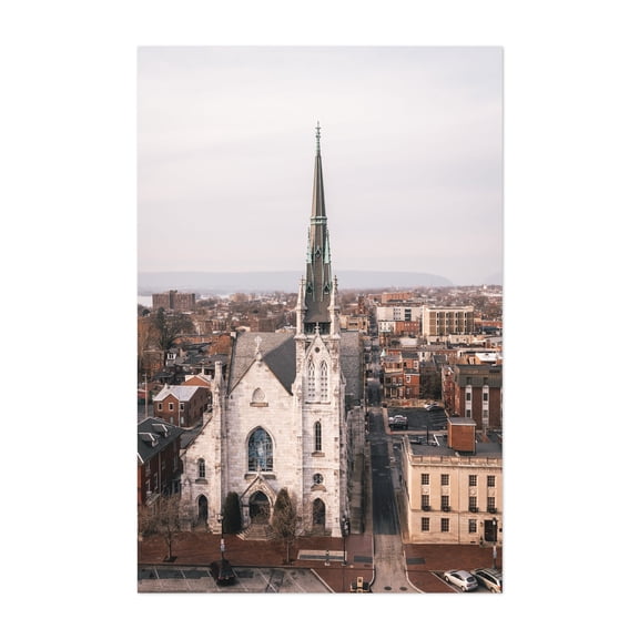 Grace United Methodist Church - Harrisburg Pennsylvania Photography Unframed Wall Art Print 5 x 7 inches