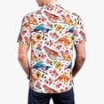 thumbnail image 6 of Wukai Flowers Birds And Butterflies Men’s Polo Shirts,Quick-Dry Athletic Shirt,Classic Fit Shirts-3X-Large, 6 of 8