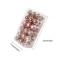 thumbnail image 3 of 2025 New Christmas Baubles 36-Pack - 40mm Glitter Ornaments Hanging Tree Decor, Hot Pink Plastic Shiny Balls for Xmas Home Party Decorations​​, 3 of 4