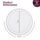 thumbnail image 4 of WELLIFE Platos de Cena de Plástico Plateado 72 Piezas Platos Desechables de Plata de 10.25" Platos de Almuerzo de Plástico Duro Premium Ideales para Bodas y Fiestas, 4 of 5