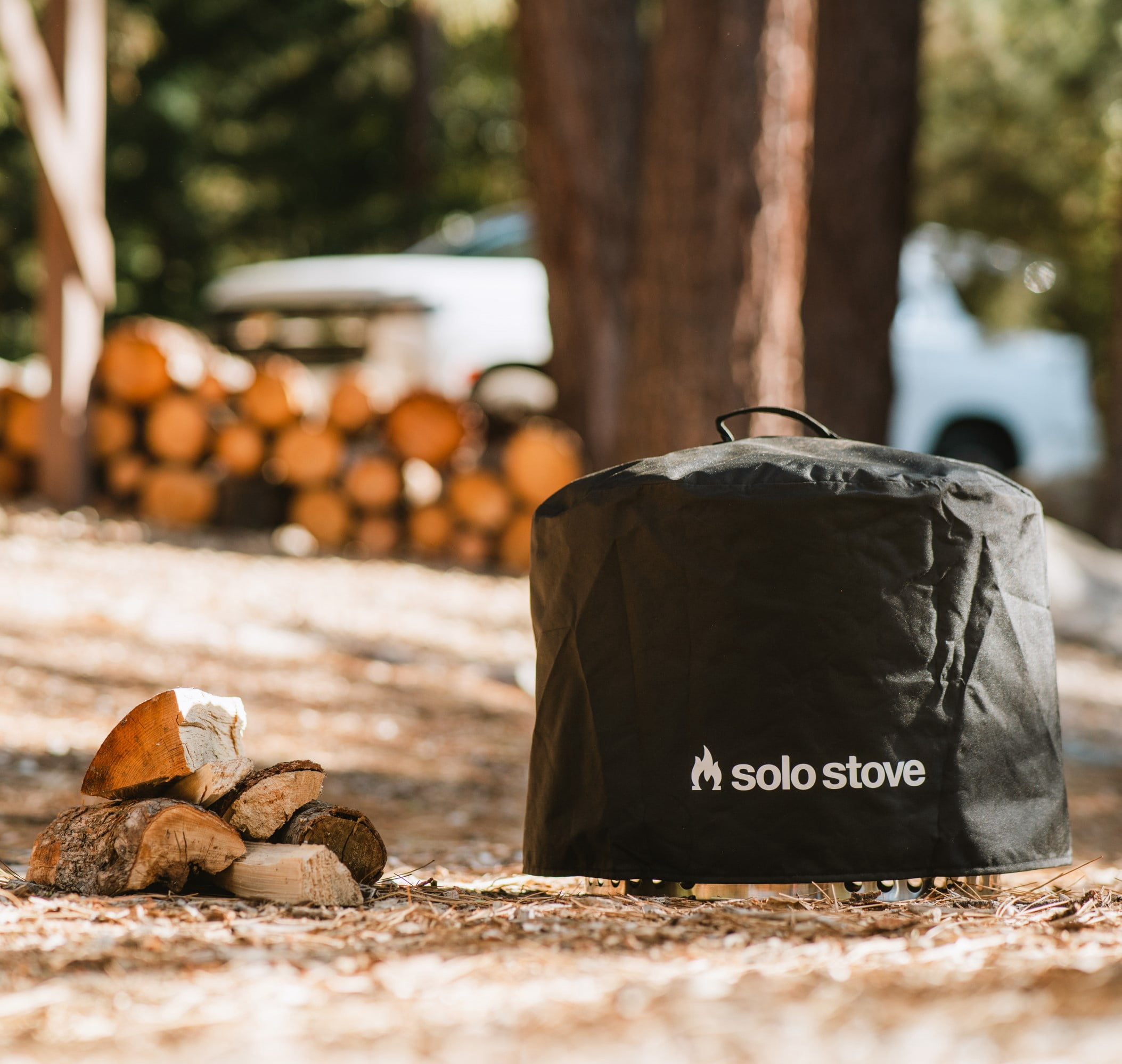 Solo Stove Bonfire Shelter, Protective Cover, Waterproof, PVC-coated  polyester, Black - Walmart.com