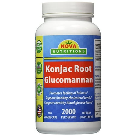 Nova Nutritions Konjac Root 2000 mg per serving 180 (Best Maca Root For Weight Gain)