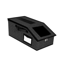 BUTOMKY Stackable Baseball Cap Storage Box - Holds Up to 30 Hats, Clear Window Hat Organizer for Closet with Cardboard Base, Sturdy Hat Box for Men & Women (Space-Saving & Stackable)‌