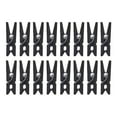thumbnail image 4 of 100 Pcs Miniature Black Clothes Pins Plastic Clothespin Clothing Clips, 4 of 8