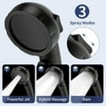 thumbnail image 4 of High Pressure Shower Head with Pause Button, 3 Spray Modes Shower Head for RV Camper, Water Saving On Off Shower, Handheld Shower Head with Hose and Holder (Oil-Rubbed Bronze), 4 of 6