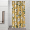 thumbnail image 2 of Yellow Daisy Flower Pattern Shower Curtain 36"x72" ,Bathroom Decorative Shower Curtains Set with 12 Hooks,Modern Waterproof Washable Shower Curtain, 2 of 6