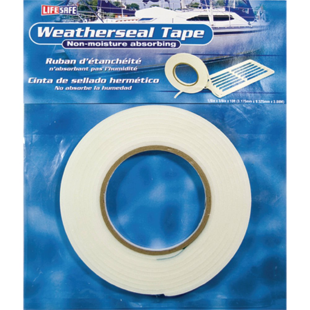 Life Safe Weatherseal Tape 1/8" x 3/8" x 10'