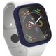 thumbnail image 5 of 2 Pack Hard PC Case with Tempered Glass Screen Protector Compatible with Apple Watch Series 7 41mm Case, Ultra-Thin Scratch Resistant Overall Protective Cover for iWatch Men Women, Blue, 5 of 5