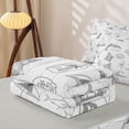 thumbnail image 5 of jejeloiu Ocean Navigation Sailboat Zipper Twin Comforter Sets with Fitted Sheet and 2 Pillowcases Kids,Sea Animal Whale Zipper Bedding Set For Boy,Reversible,4 Pieces, 5 of 7