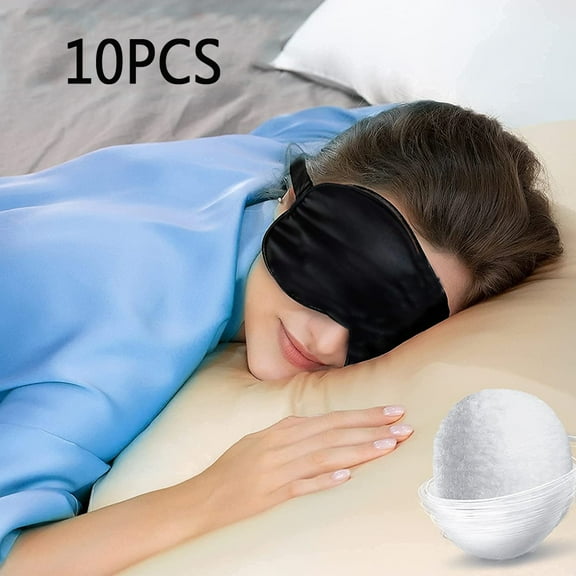 Yirtree 10 Pcs Eye Mask Shade Cover Blindfold Travel Sleep Eye Masks with Nose Pad for Travel Sleep or Party Supplies Game.(Black)