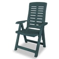 thumbnail image 2 of vidaXL Chaises de Jardin Inclinables 4 Pcs Plastique Vert, 2 of 5