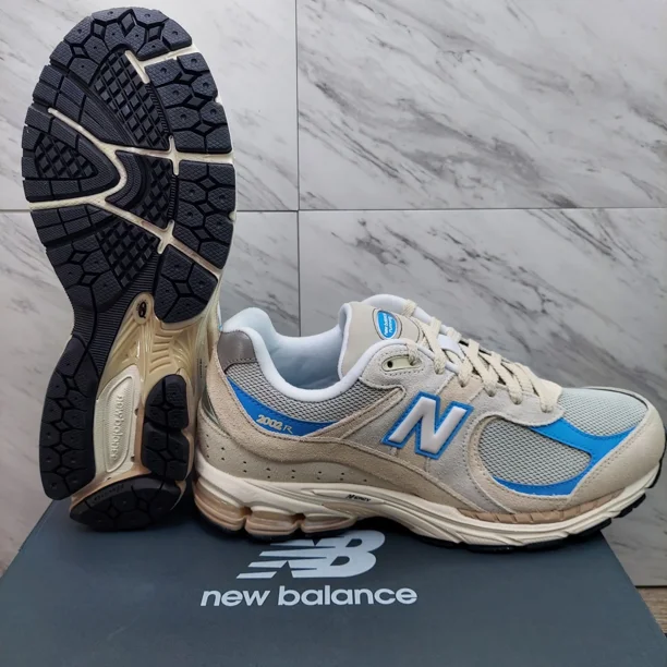 New Balance Jamal Murray x 2002R Blue Arrow M2002RJJ Grey White Sneakers Size 10